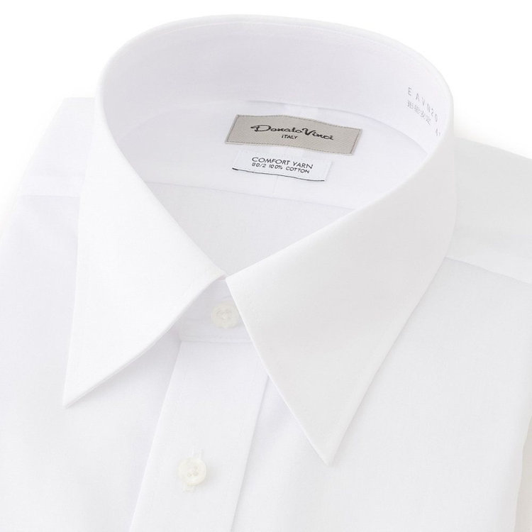 ドナートヴィンチ 【Donato Vinci Italy】【形態安定】レギュラーカラードレスワイシャツ/ホワイト 白