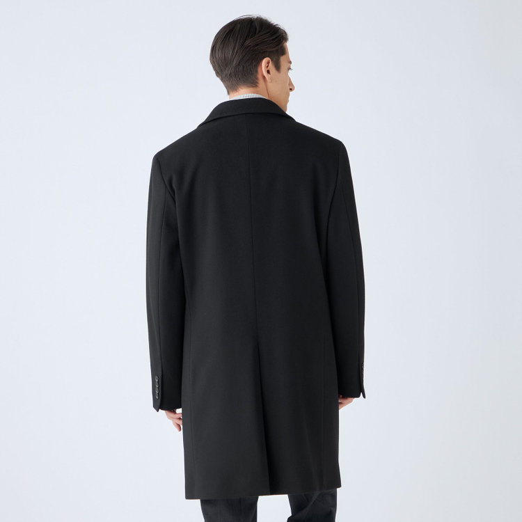 ソノタ（KONAKA用） 【THE 神 COAT】【Donato Vinci Italy UOMO】ウールチェスターコート/ブラック/NEW ZEALAND LIMITED WOOL 黒