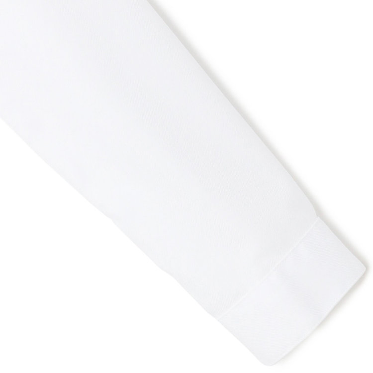 ナチュラル　ビューティー 【NATURAL BEAUTY】リボン取り外しブラウス/ホワイト×ドビー 白