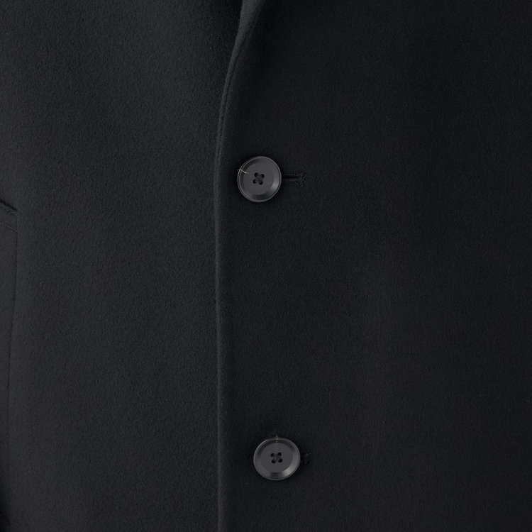 ソノタ（KONAKA用） 【THE 神 COAT】【Donato Vinci Italy UOMO】ウールチェスターコート/ブラック/NEW ZEALAND LIMITED WOOL 黒