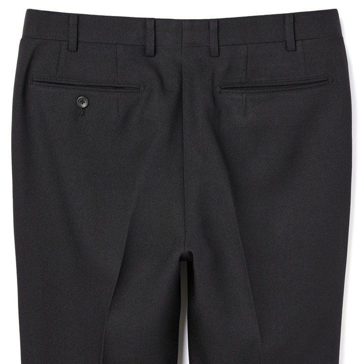 ＪＰコンフォート ネイビー 【JOHN PEARSE comfort navy】【秋冬】TUMUGITO 1タックパンツ セットアップ対応/ ブラック/ ウエストムーブ/ULTRA MOVE/ ウォッシャブル ※裾直し必要 黒