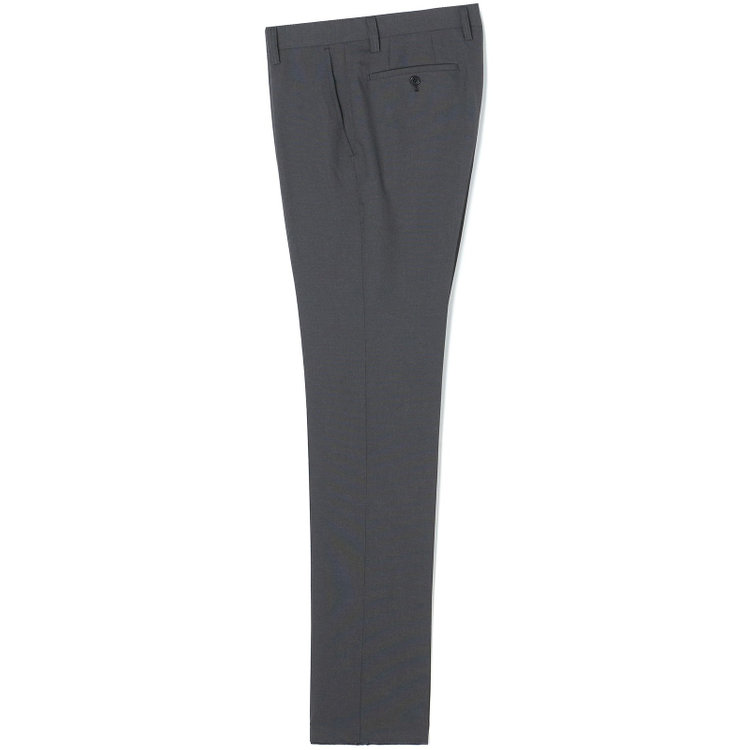 ハイスペックモーション 【HIGH SPEC MOTION】【通年】 ノータックパンツ スリム / ダークグレー×ピンドット / ウォッシャブル ※裾直し必要 グレー濃色