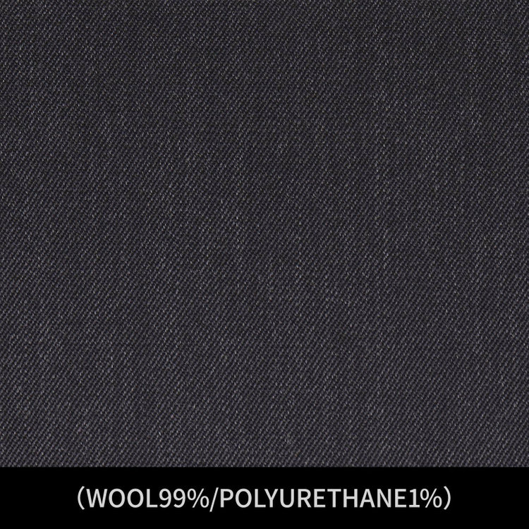ジョンピアース 【パターンオーダー】【JOHN PEARSE WHITE 4釦1掛ダブル】【年間】スーツ/グレー無地/(WOOL99%/POLYURETHANE1%) グレー系(灰)