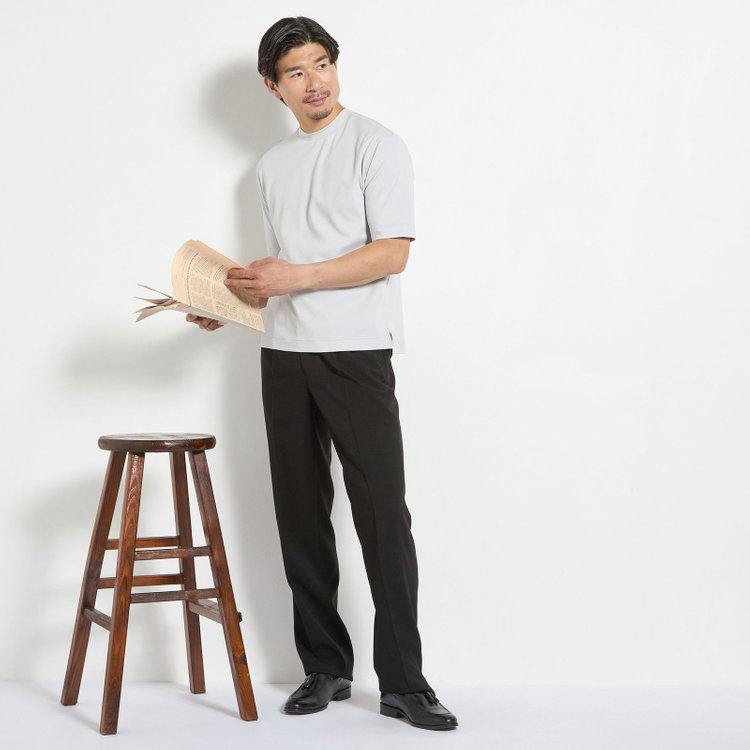 ＪＰ コンフォート 【JOHN PEARSE comfort navy】【半袖】ビズTシャツ/グレー グレー淡色