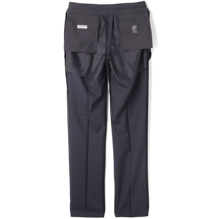 ＫＡＮＳＡＩＭＡＮ 【KANSAIMAN collection】【春夏】2釦シングルスーツ ショートタック/ネイビー×ストライプ/ULTRA LIGHT SPEC・シャワークリーン※裾直し必要 紺中間