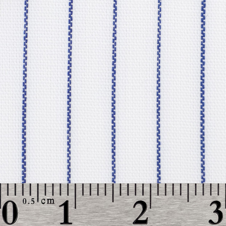 ソノタ（KONAKA用） 【日本縫製】【パターンオーダー】【形態安定】ワイシャツ・ドレスシャツ/ホワイト×ネイビーストライプ/(POLYESTER65%/COTTON35%) ホワイト系(白)