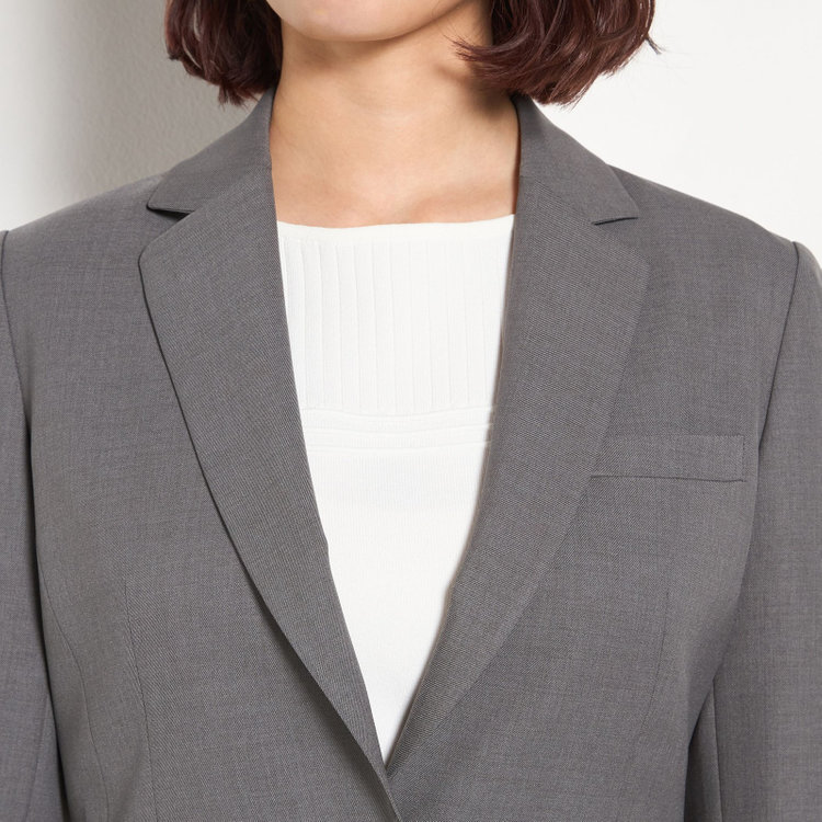 ソノタ（KONAKA用） 【Diana】【春夏】1釦ジャケット/グレー/ウォッシャブル＆ストレッチ グレー濃色