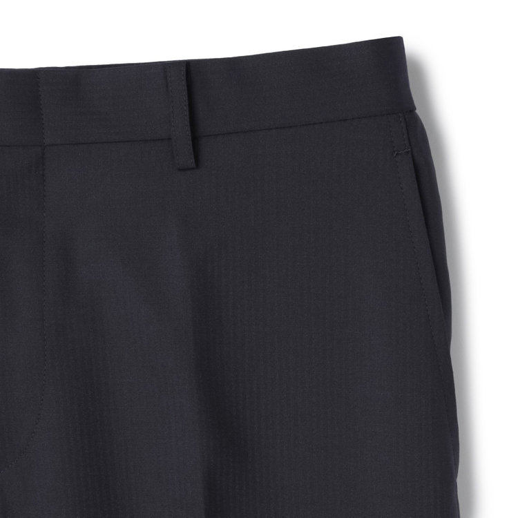 ＪＰセレクトライン 【JOHN PEARSE Black SELECT LINE】【春夏】2釦シングルスーツ/ネイビー×シャドーストライプ/SHOWER CLEAN/※裾上げ必要 紺中間