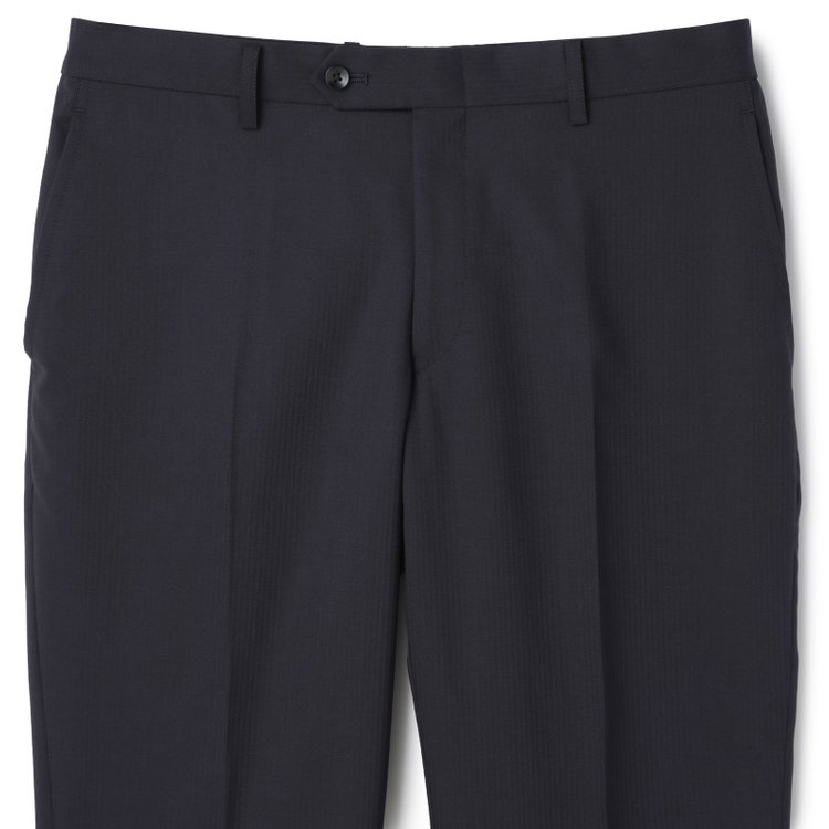 ＪＰセレクトライン 【JOHN PEARSE Black SELECT LINE】【春夏】2釦シングルスーツ/ネイビー×シャドーストライプ/SHOWER CLEAN/※裾上げ必要 紺中間