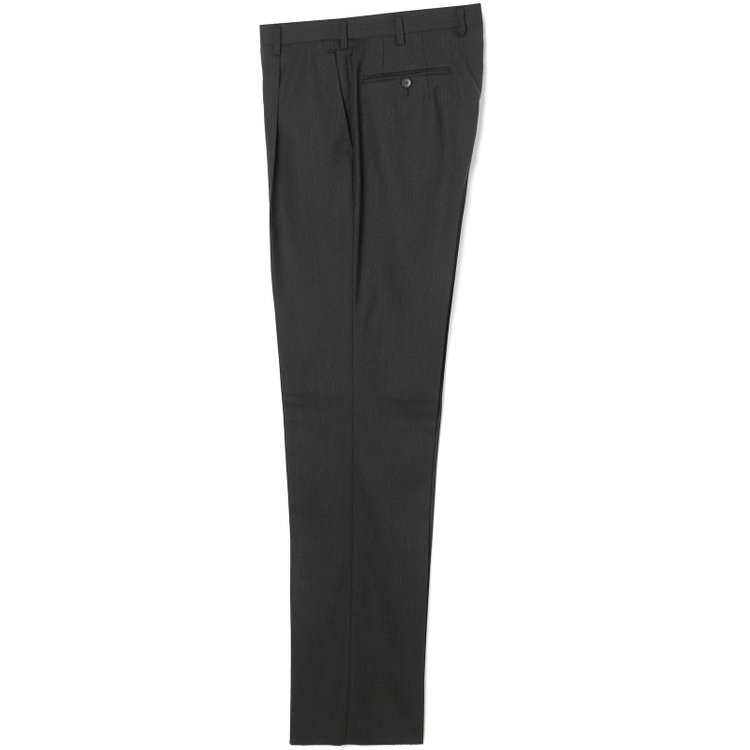 ドナートヴィンチ 【Donato Vinci】【秋冬】2釦シングルスーツ ショートタック/グレー×ジョーゼットストライプ /REAL GRAY /NEW ZEALAND WOOL/※裾上げ必要 グレー濃色