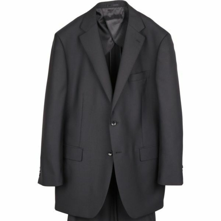 KONAKA　アウトレット 【WEB限定/OUTLET/汚れ・キズ等有】【TRUE TOP】【年間】2釦シングルスーツ 1タック/ブラック×ソリッド ブラック系(黒)