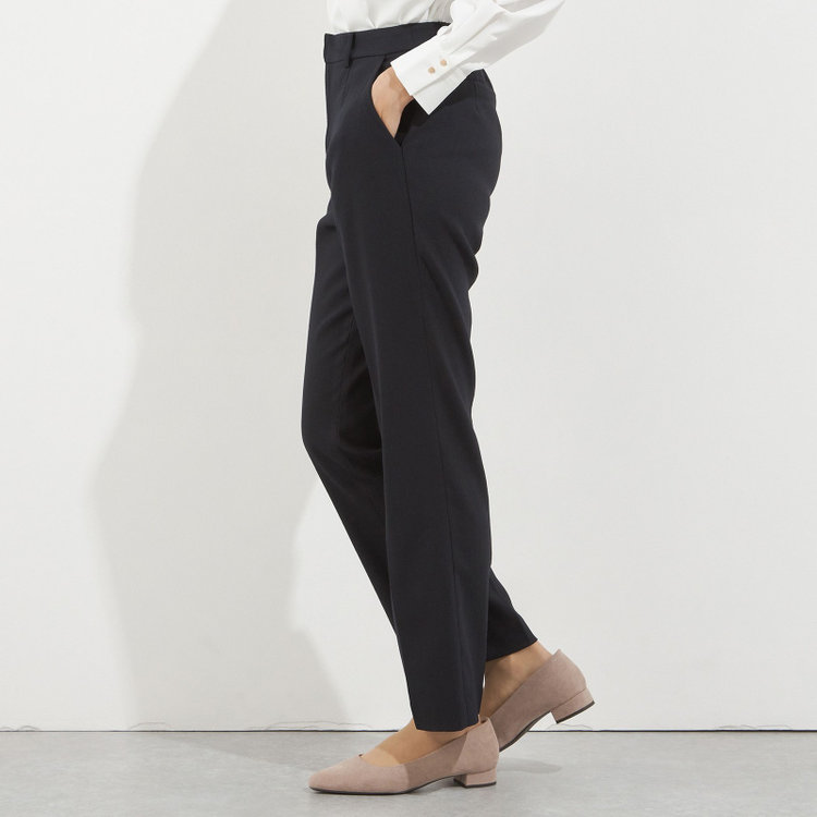 ソノタ（KONAKA用） 【Diana】【秋冬】パンツ/ネイビー/ウォッシャブル＆ストレッチ/BISHU JAPAN/裾上げ済仕様 紺中間