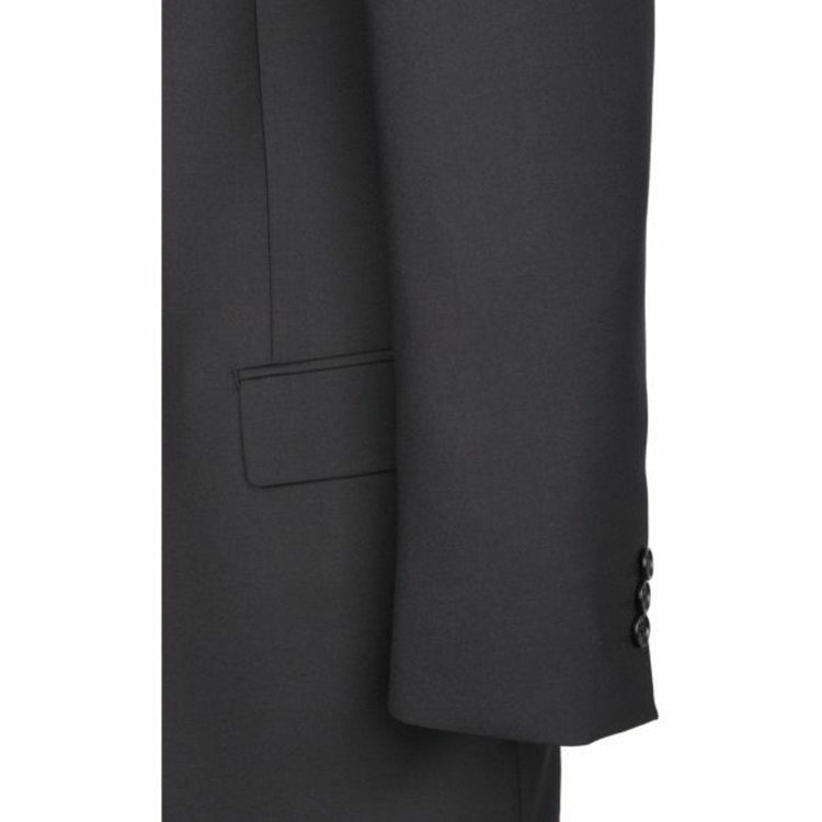 KONAKA　アウトレット 【WEB限定/OUTLET/汚れ・キズ等有】【TRUE TOP】【年間】2釦シングルスーツ 1タック/ブラック×ソリッド ブラック系(黒)