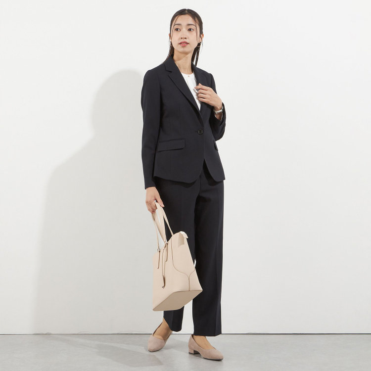 ソノタ（KONAKA用） 【Diana】【秋冬】パンツ/ネイビー/ウォッシャブル＆ストレッチ/BISHU JAPAN/裾上げ済仕様 紺中間