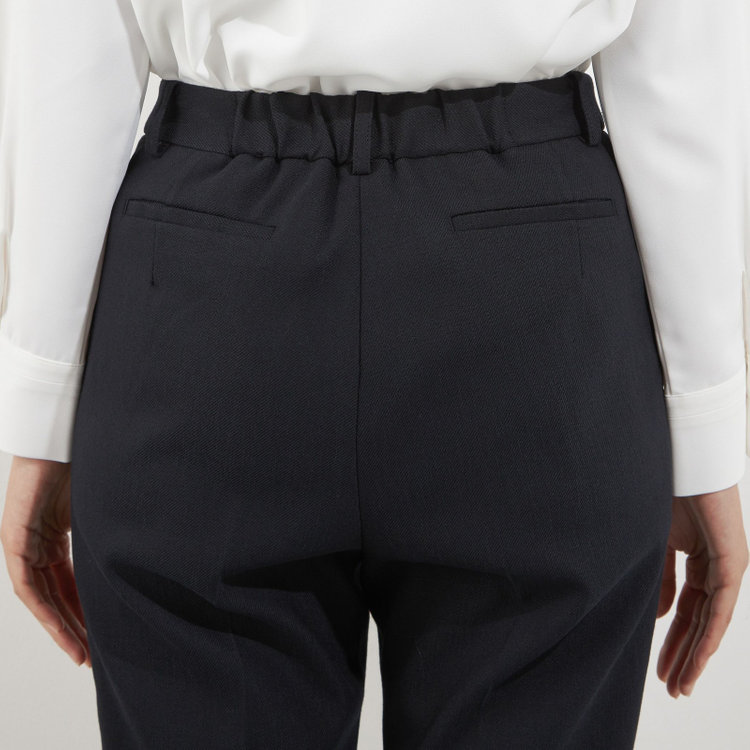 ソノタ（KONAKA用） 【Diana】【秋冬】パンツ/ネイビー/ウォッシャブル＆ストレッチ/BISHU JAPAN/裾上げ済仕様 紺中間