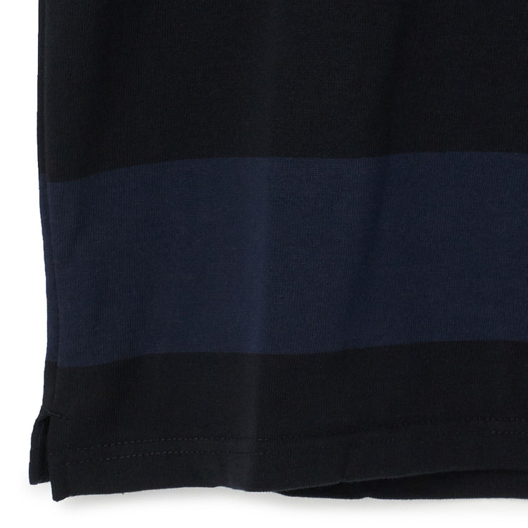 ライル＆スコット 【LYLE&SCOTT】ポロトレーナー/ブラック×ネイビー 青中間