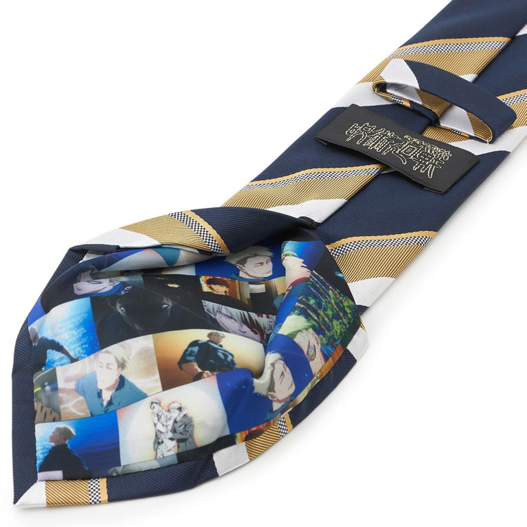 ソノタ（KONAKA用） 【呪術廻戦コラボ】【七海 建人イメージカラー】シルクブレンドストライプネクタイ/ゴールド その他