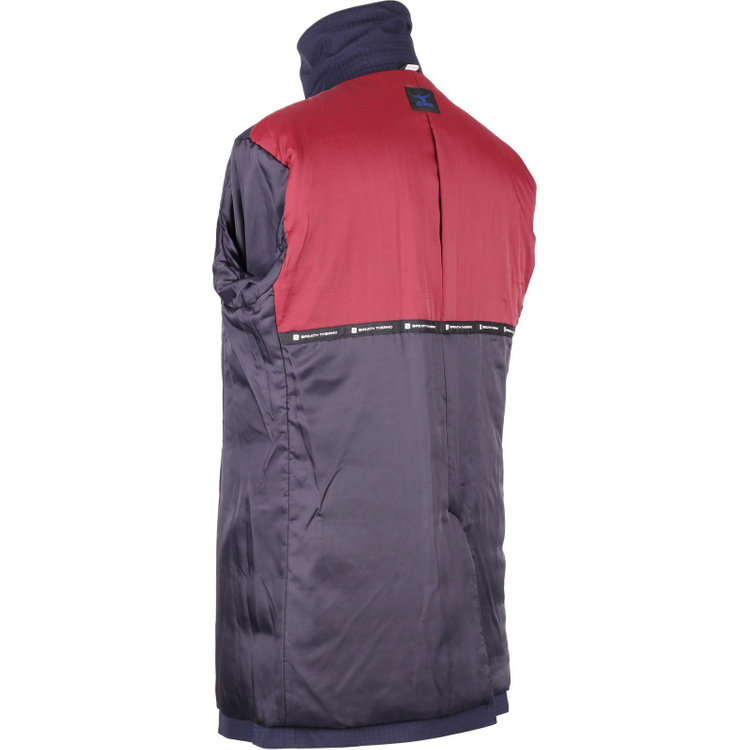 ＪＰ コンフォート 【JOHN PEARSE comfort/MIZUNO】シャツステンカラーコート/ネイビー×ハウンドトゥース/発熱 BREATH THERMO/動きやすさ Dynamotion Fit ネイビー系(紺)