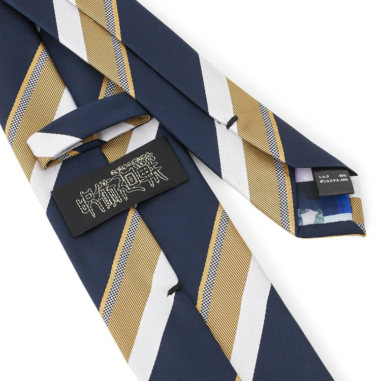 ソノタ（KONAKA用） 【呪術廻戦コラボ】【七海 建人イメージカラー】シルクブレンドストライプネクタイ/ゴールド その他