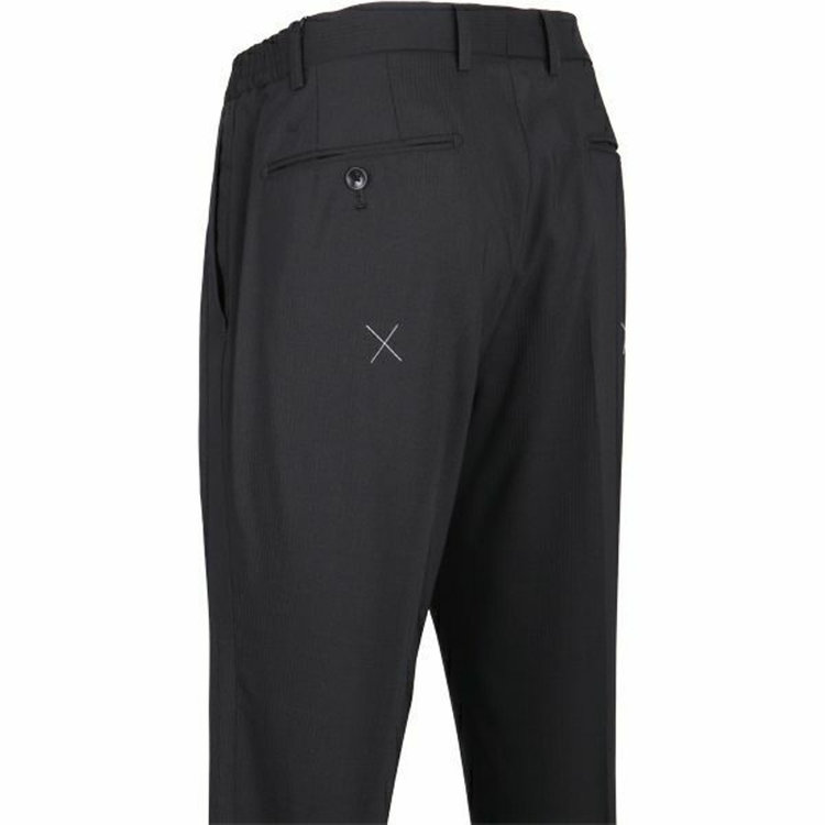 ＪＰ コンフォート 【JOHN PEARSE comfort】【春夏】2釦シングルスリーピーススーツ 1タック/ブラック×シャドーストライプ/ULTRA MOVE/SHOWER CLEAN ブラック系(黒)