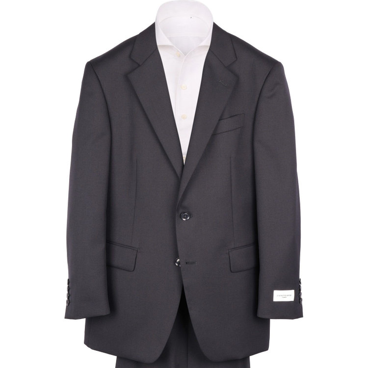 KONAKA　アウトレット 【WEB限定/OUTLET/汚れ・キズ等有】【JOHN PEARSE White】【年間】スペアパンツ付き/2釦シングルスーツ 1タック/ネイビー×ソリッド ネイビー系(紺)