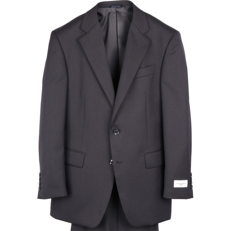 KONAKA　アウトレット 【WEB限定/OUTLET/汚れ・キズ等有】【JOHN PEARSE White】【年間】スペアパンツ付き/2釦シングルスーツ 1タック/ネイビー×ソリッド ネイビー系(紺)