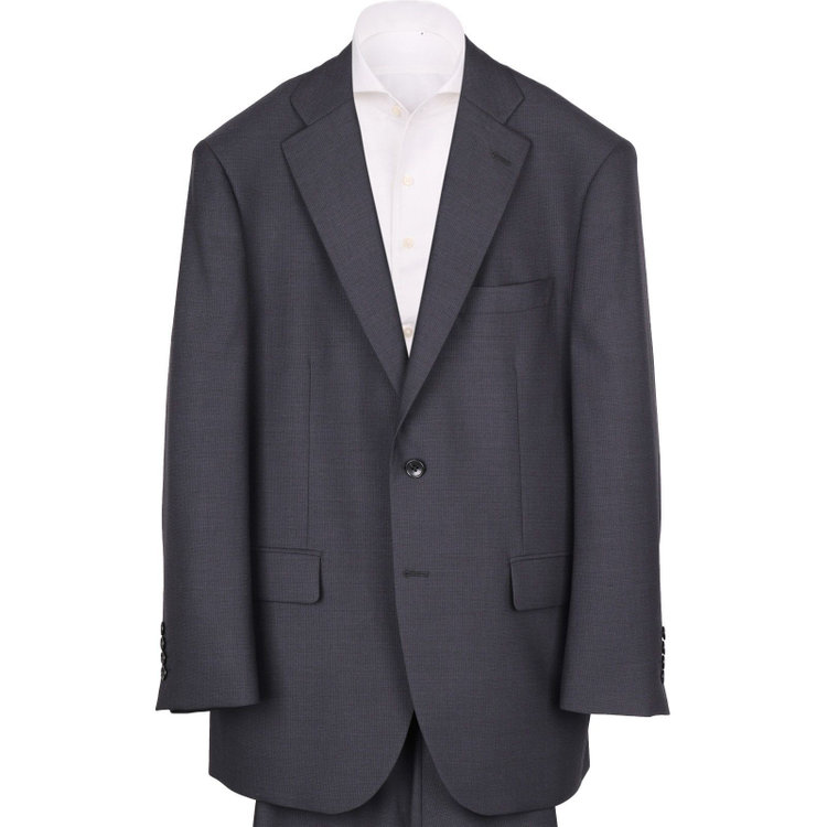 トゥルートップ 【TRUE TOP】【秋冬】スペアパンツ付き/2釦シングルスーツ 1タック/グレー×ソリッド グレー系(灰)