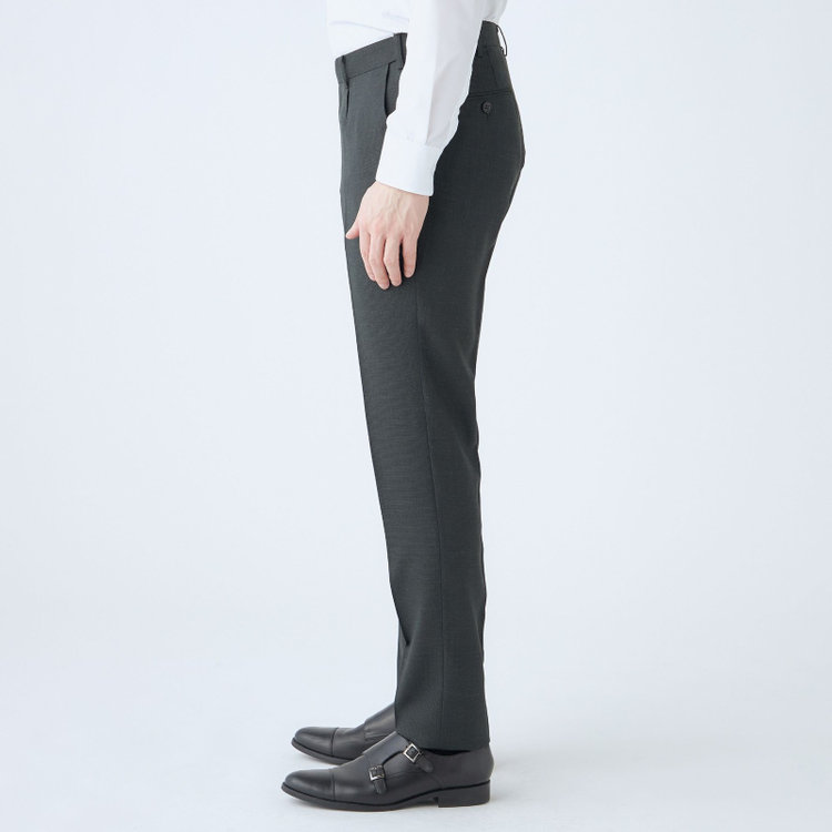 ＪＰ コンフォート 【JOHN PEARSE comfort】【春夏】ショートタックパンツ/カーキ/ウエストムーブ/※裾上げ必要 黄淡色