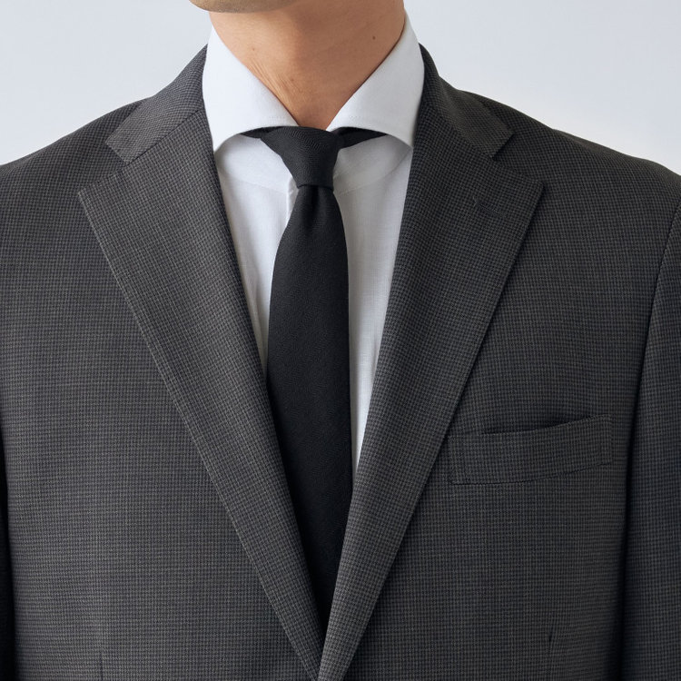 ＪＰ コンフォート 【ULTRA MOVE CROSS】【JOHN PEARSE comfort】【年間】2釦シングルジャケット/グレー×ハウンドトゥース グレー中間