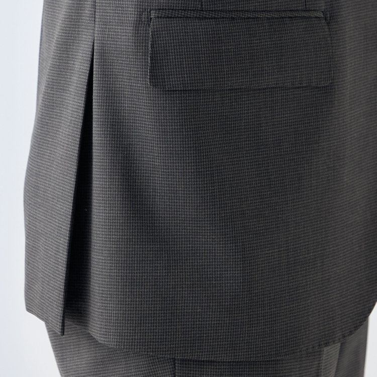 ＪＰ コンフォート 【ULTRA MOVE CROSS】【JOHN PEARSE comfort】【年間】2釦シングルジャケット/グレー×ハウンドトゥース グレー中間