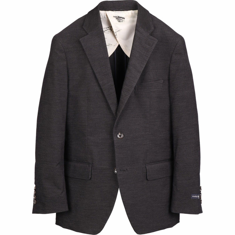 スタンリーブラッカ 【stanley blacker】【秋冬】2釦シングルジャケット/ブラック×コーデュロイ ブラック系(黒)