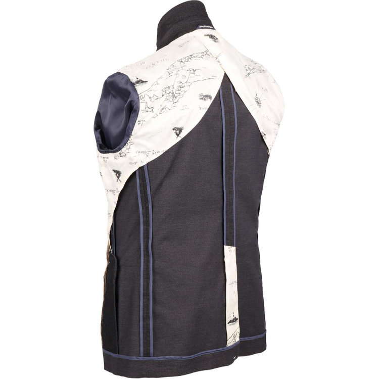 スタンリーブラッカ 【stanley blacker】【秋冬】2釦シングルジャケット/ブラック×コーデュロイ ブラック系(黒)