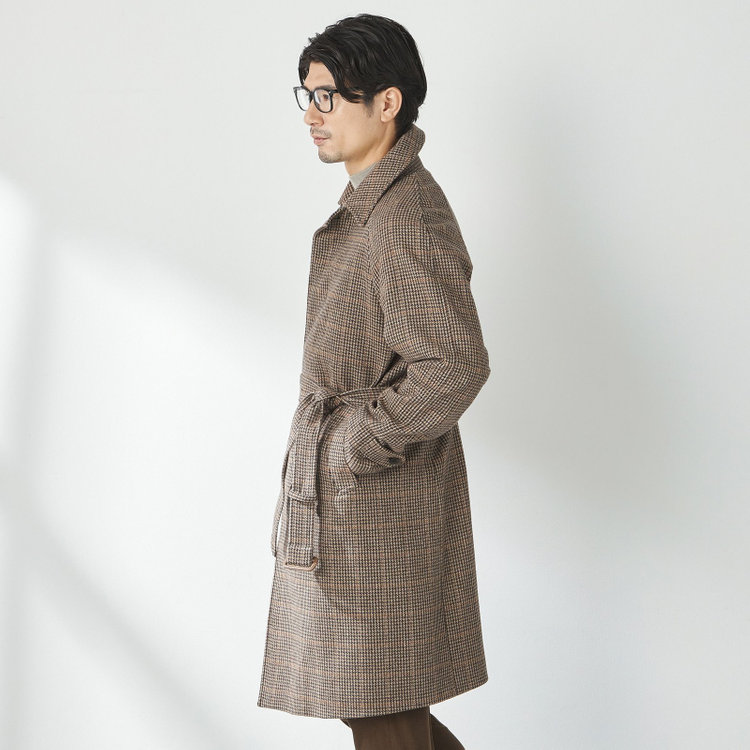 スタンリーブラッカ 【stanley blacker new york】【秋冬】リサイクルウールバルカラーコート 黄淡色