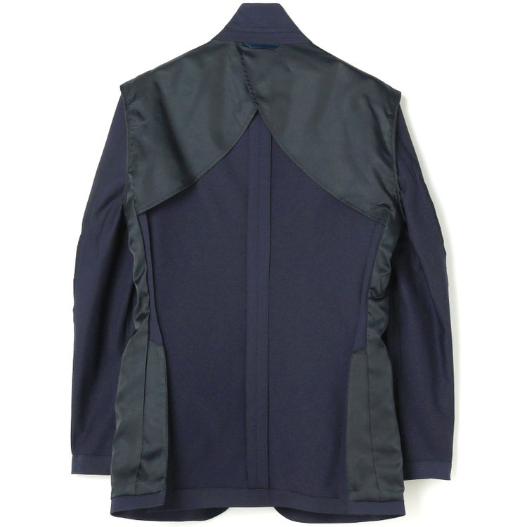 ＪＰ コンフォート 【JOHN PEARSE comfort navy】【春夏】機能性ポリエステル素材 2釦シングルジャケット/ネイビー/ULTRA MOVE/RIRANCHA/ウォッシャブル 紺濃色