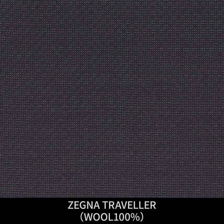 ジョンピアース 【パターンオーダー】【JOHN PEARSE WHITE 4釦1掛ダブル】【春夏】スーツ/ZEGNA TRAVELLER/ネイビー×ドビー(WOOL100%) ネイビー系(紺)