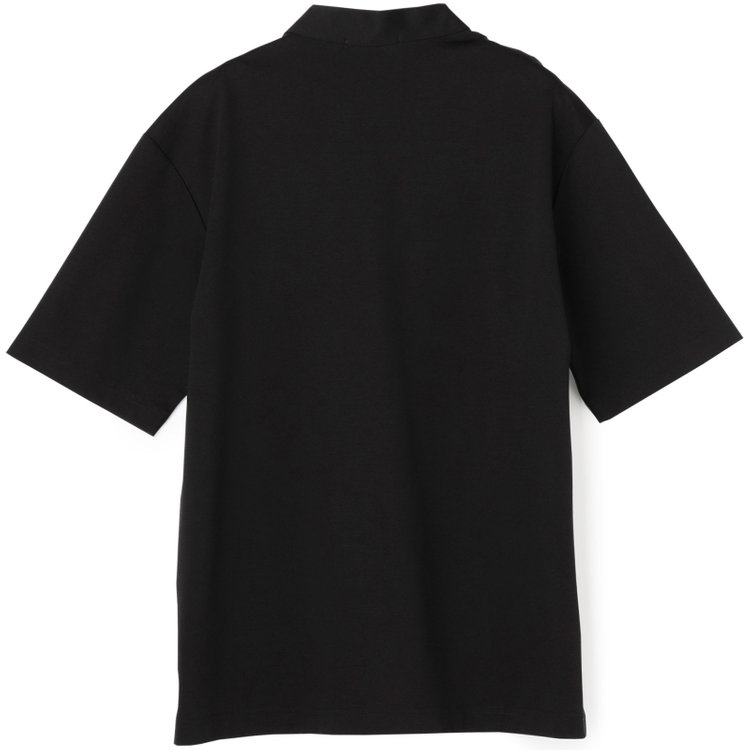 カンサイマン 【KANSAIMAN Collection】【半袖】ノーカラーポロシャツ/ブラック 黒