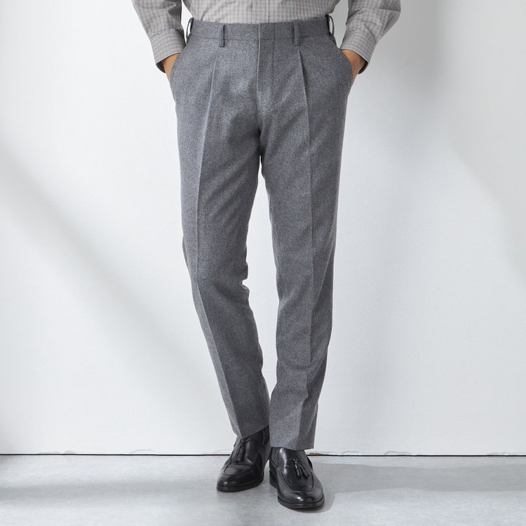 【stanley blacker new york】【秋冬】ライトフランネルパンツ/※裾上げ必要