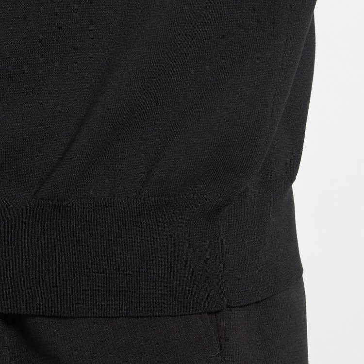 ジョンピアース 【JOHN PEARSE comfort navy】【半袖】ニットポロ/ブラック 黒