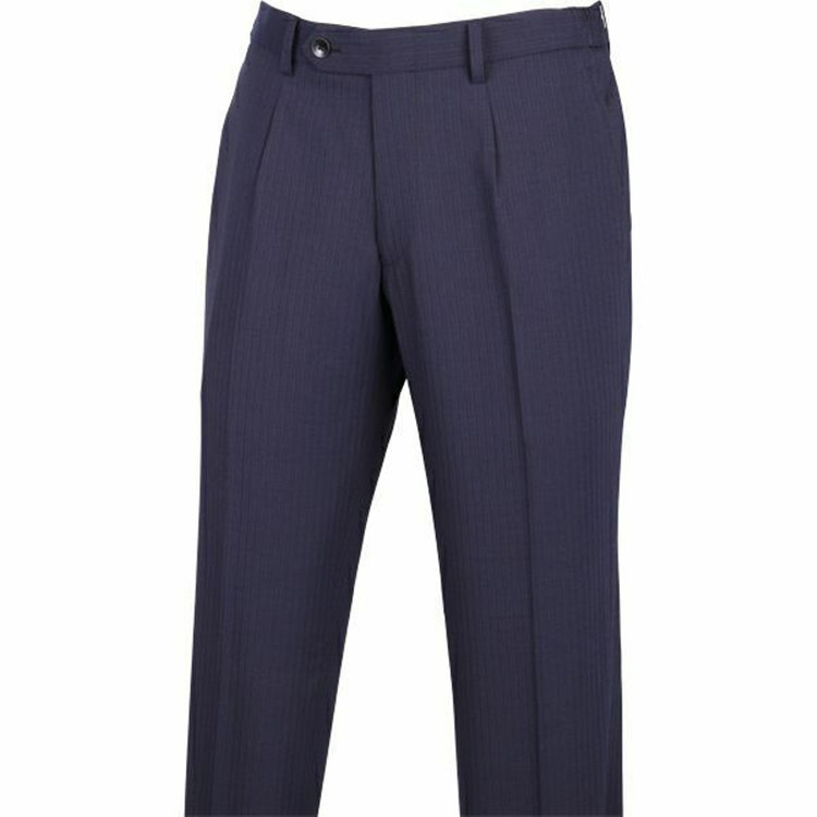 ＪＰ コンフォート 【JOHN PEARSE comfort】【春夏】2釦シングルスリーピーススーツ 1タック/ネイビー×シャドーストライプ/ULTRA MOVE/SHOWER CLEAN ネイビー系(紺)