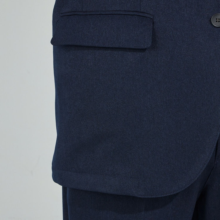 ＵＷＳ ＷＯＲＫ 【ULTRA WORK SUIT】【秋冬】2釦ジャケット/ネイビー 紺濃色