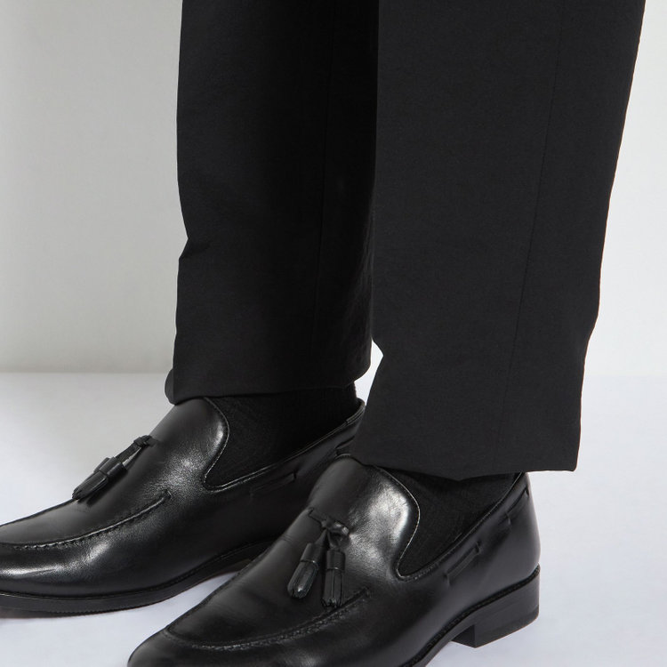 ＵＷＳ ＷＯＲＫ 【ULTRA WORK SUIT】【春夏】セットアップパンツ/ブラック/ドローコード/裾上げ済み仕様 黒