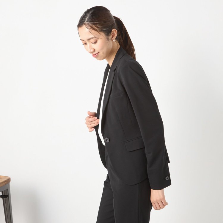 ソノタ（KONAKA用） 【NEXT BLACK】【年間】ブラック / 一つ釦ジャケット / ウォッシャブル / 防シワ / 撥水加工 黒
