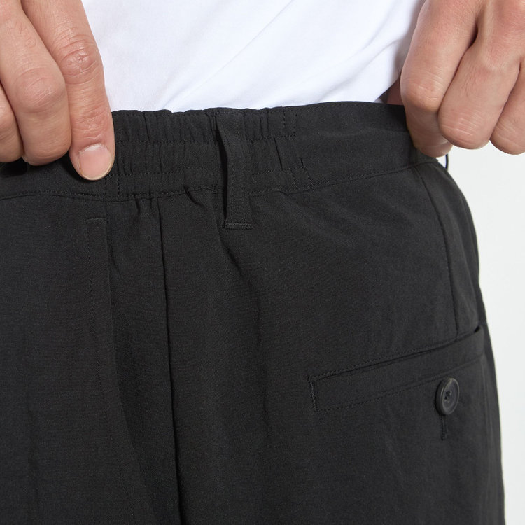 ＵＷＳ ＷＯＲＫ 【ULTRA WORK SUIT】【春夏】セットアップパンツ/ブラック/ドローコード/裾上げ済み仕様 黒