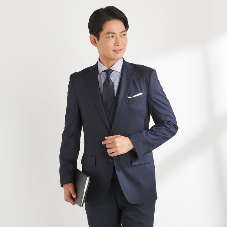 JOHN PEARSE comfort】【年間】2釦シングルスリーピーススーツ