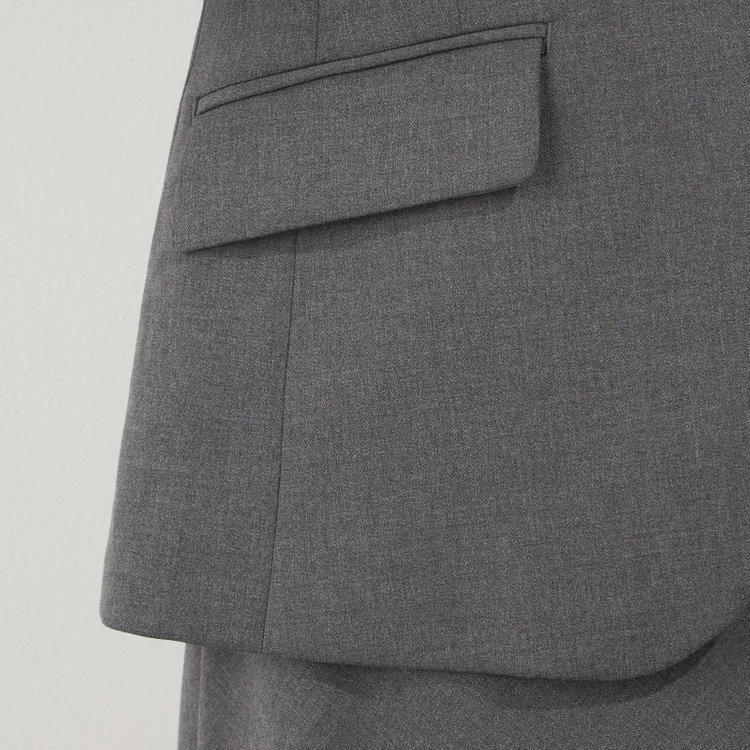 ソノタ（KONAKA用） 【Diana】【秋冬】ジャケット/グレー/ウォッシャブル＆ストレッチ グレー中間