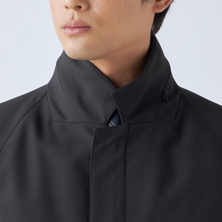 ソノタ（KONAKA用） 【レギュラーフィット】【撥水加工】【秋冬】スタンドカラーコート/ブラック 黒