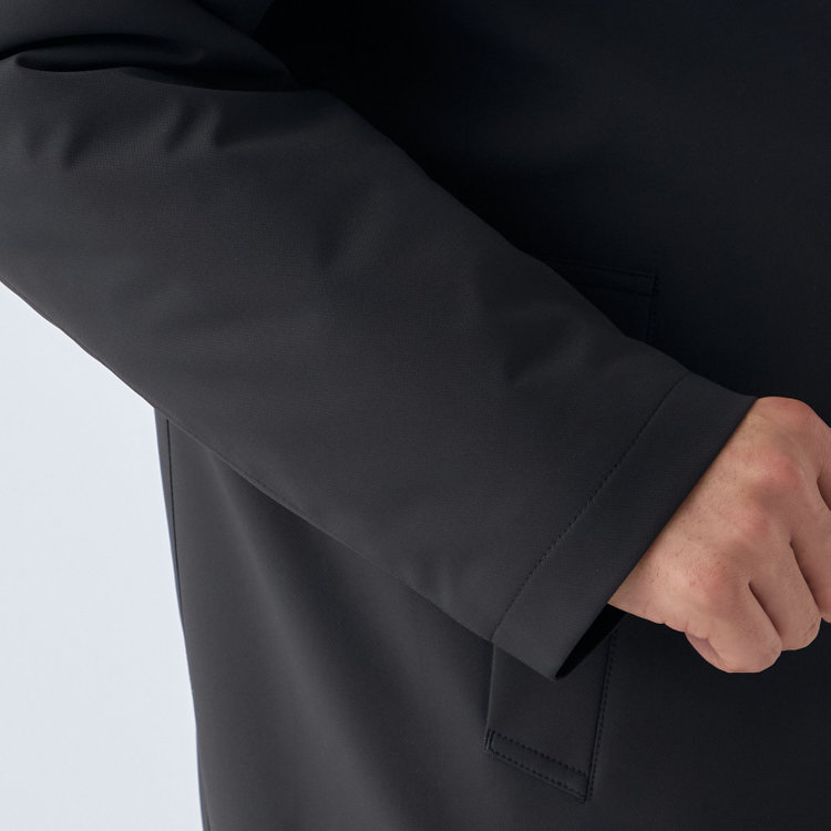 ソノタ（KONAKA用） 【レギュラーフィット】【撥水加工】【秋冬】スタンドカラーコート/ブラック 黒