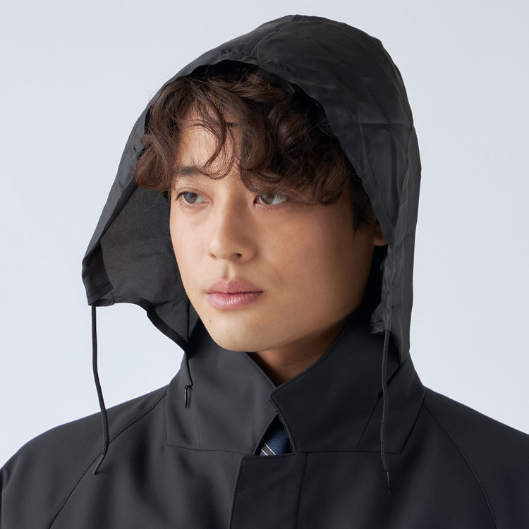 ソノタ（KONAKA用） 【レギュラーフィット】【撥水加工】【秋冬】スタンドカラーコート/ブラック 黒