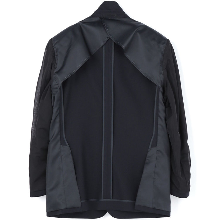 ジョンピアース 【JOHN PEARSE White】【年間】ウールブレンド 2釦シングルジャケット/ネイビー×ソリッド/メタルボタン 紺濃色