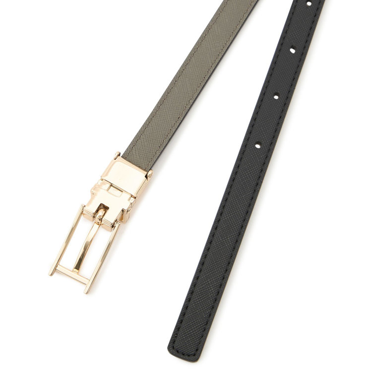 ＥＮＧＬＩＳＨ ＧＩＲＬ 【english girl】リバーシブルベルト/ブラック＆グレー85㎝まで対応 グレー中間